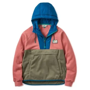 Geprüft Passenger Clothing Alexander Recycled Polar Hooded Fleece Dusty Rose