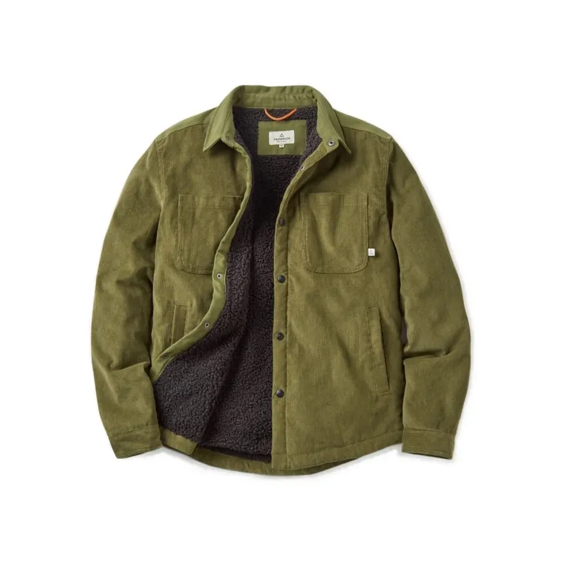 Passenger Clothing Kodiak 2.0 Sherpa Sherpa Cord Overshirt Khaki M Finale Aktion