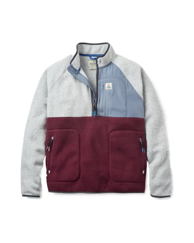 Aktuell Passenger Clothing Offgrid 2.0 1/2 Zip Shrepa Fleece Grey Marley Fig XL