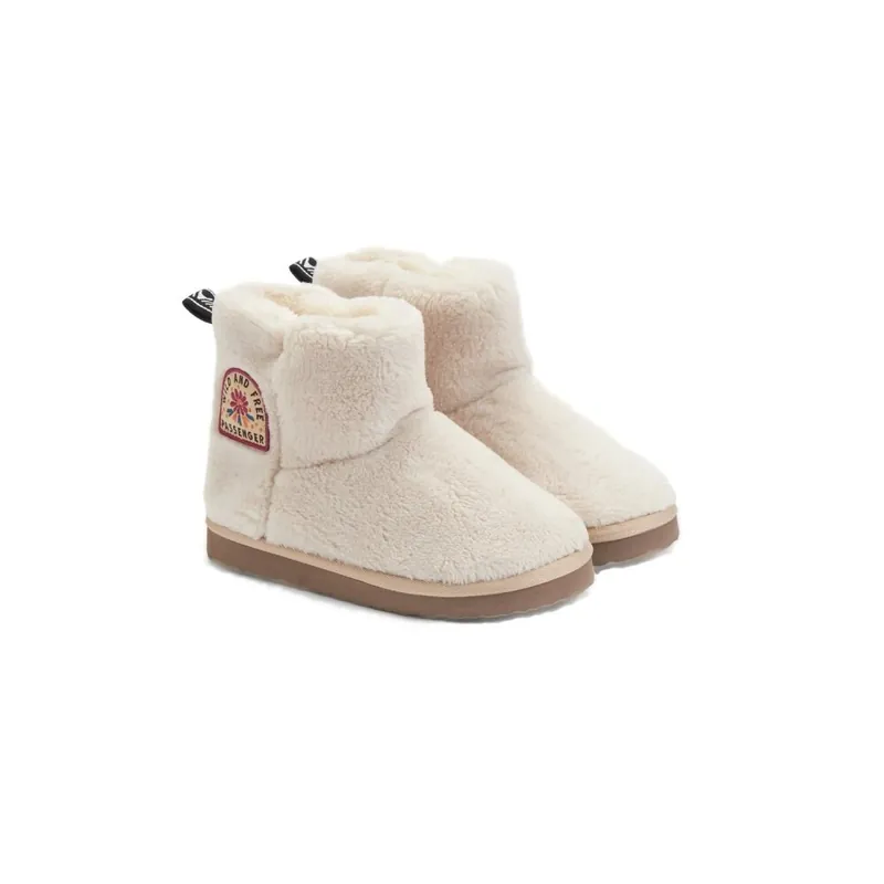 Passenger Clothing Hideaway Hut Sherpa Fleece Schlappen Birch Preiswert
