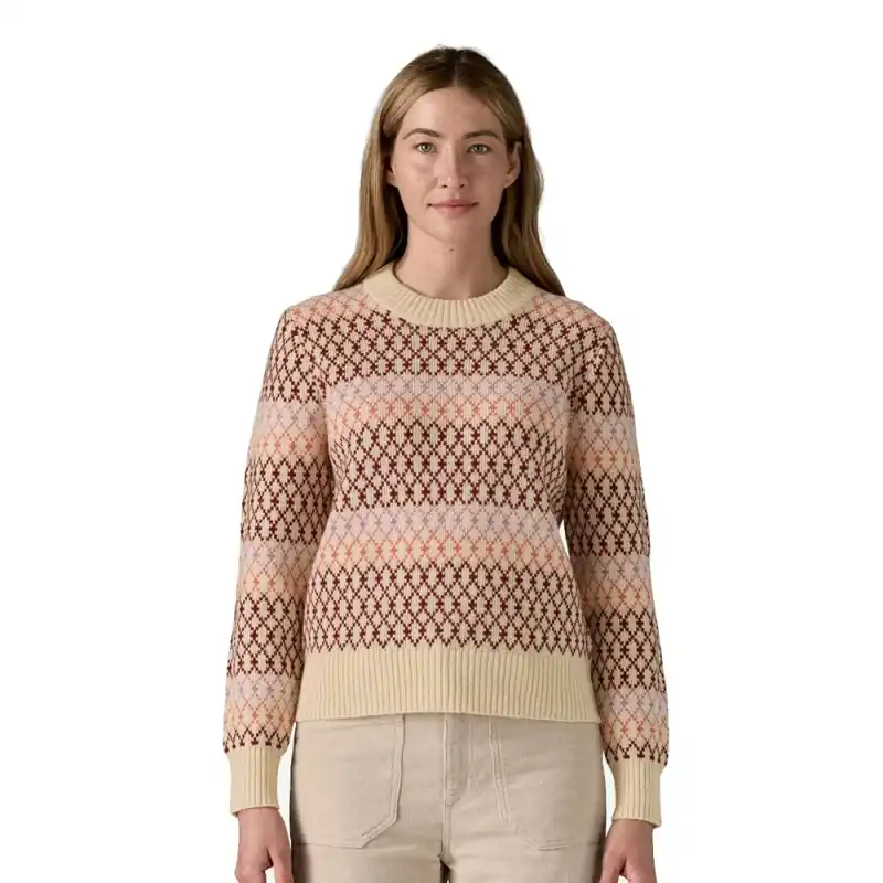 Patagonia W's Recycled Wool Crewneck Sweater Starlight Dark Natural Neue Ware