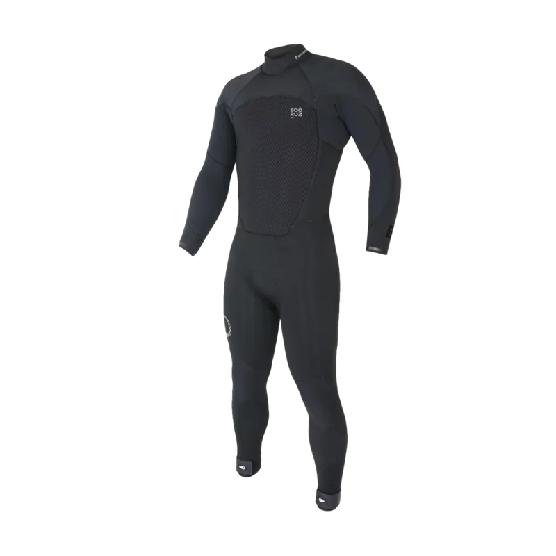 Markenware Soöruz Guru Wind Backzip Organic Oysterprene 6/5/4 Black S