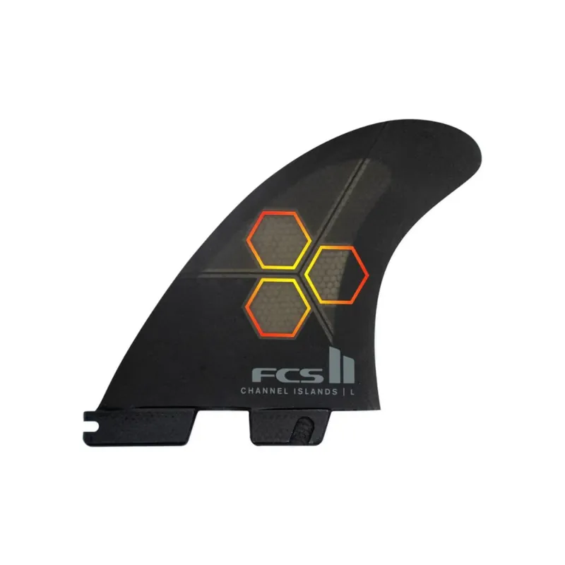 FCS 2 Channel Island Performance Core Tri Fin Set (L) Black/Flame Online Kaufen