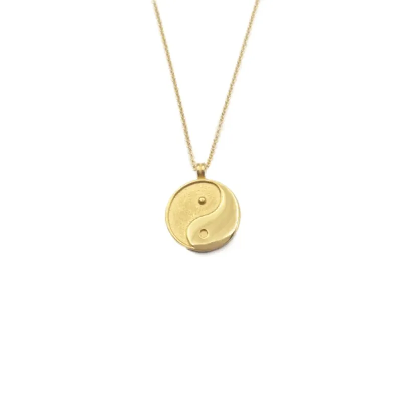 Jewelberry Kette Amulette Yin Yang vergoldet Versand Am Gleichen Tag