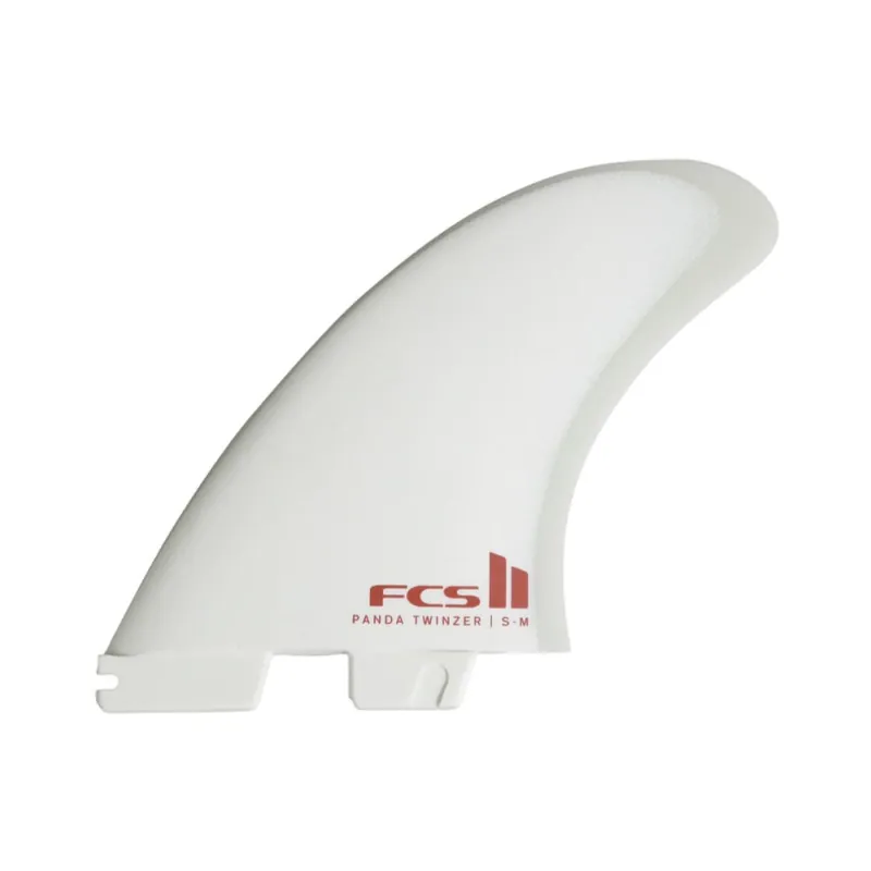 Neue Ware FCS 2 Panda Twinzer Performance Glass Twin + Stabilizer Fins (S-M) White