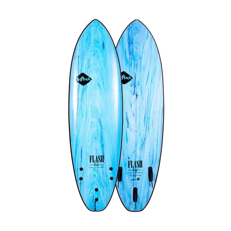 Markenprodukt Softech Eric Geiselman Flash 5'7" Performance Softboard FCS2 Aqua Marble