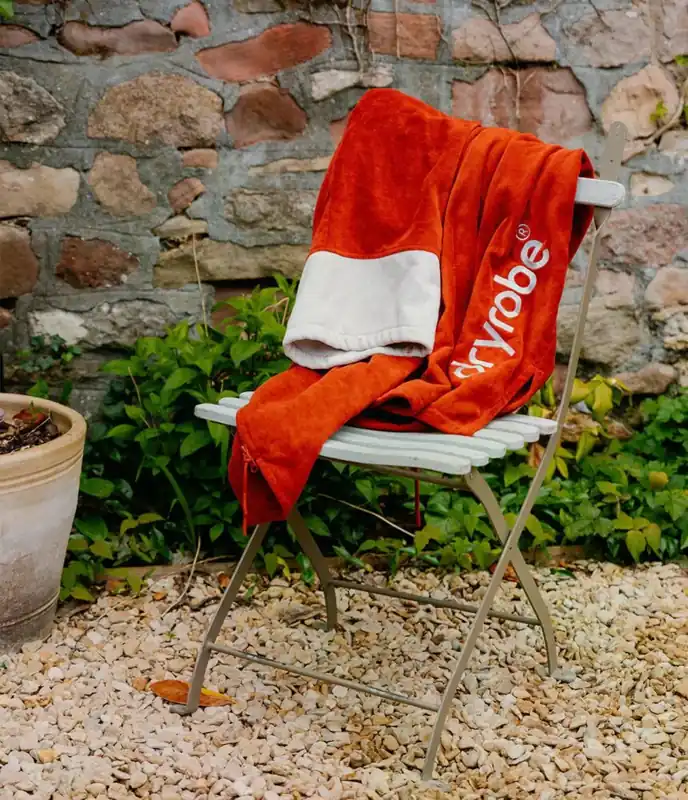 Garantierte Lieferung DRYROBE Fullzip Handtuchmantel Baumwolle Orange M