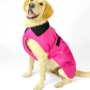 DRYROBE Dog Coat Hundemantel Pink Schwarz XXL Sale