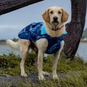DRYROBE Dog Coat Hundemantel Blau Camo XXL Heißes Angebot