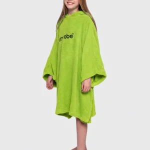 DRYROBE Handtuchmantel Bio KIDS Lime Grün 5-9 Nur Für Kurze Zeit