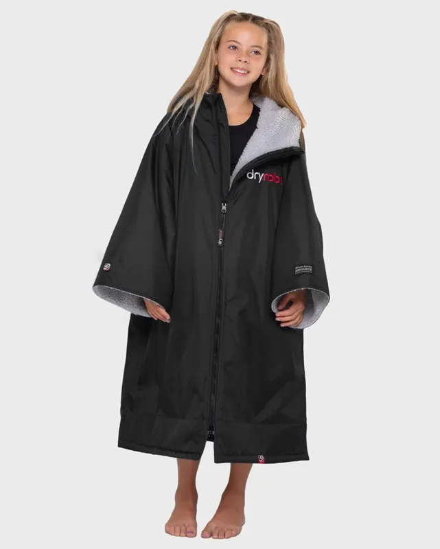 Sale DRYROBE Advance Short Sleeve KIDS Schwarz Grau 5-9