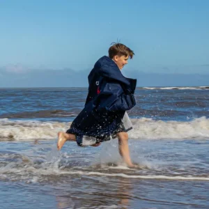 DRYROBE Advance Long Sleeve KIDS Navy Grau 10-13 Rabatt
