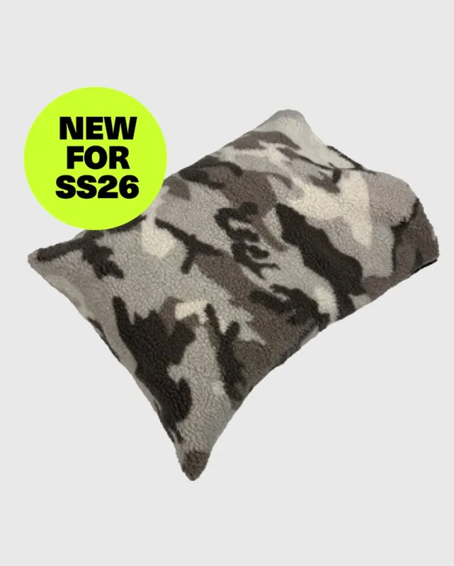 DRYROBE Kissenbezug Sand Camo Schwarz Echt