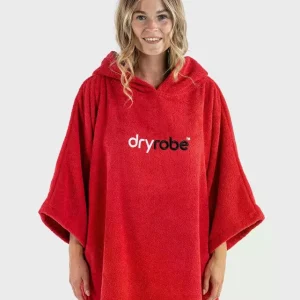DRYROBE Handtuchmantel Bio-Baumwolle Orange M Preiswert