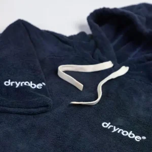 DRYROBE Handtuchmantel Bio-Baumwolle Navy L Wochenendangebot