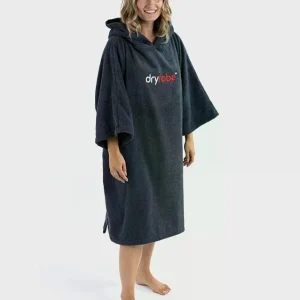 DRYROBE Handtuchmantel Bio-Baumwolle Navy S Kracherpreis