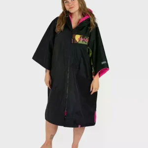 DRYROBE Advance Short Sleeve Schwarz Camo Pink L Finale Aktion