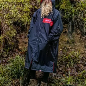 DRYROBE Advance Long Sleeve Schwarz Rot S REMIX Letzte Chance