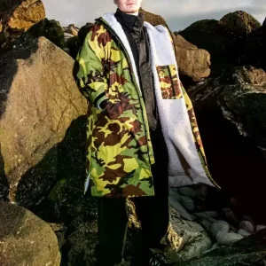 DRYROBE Advance Long Sleeve Grün Camo Grau L REMIX Markenware