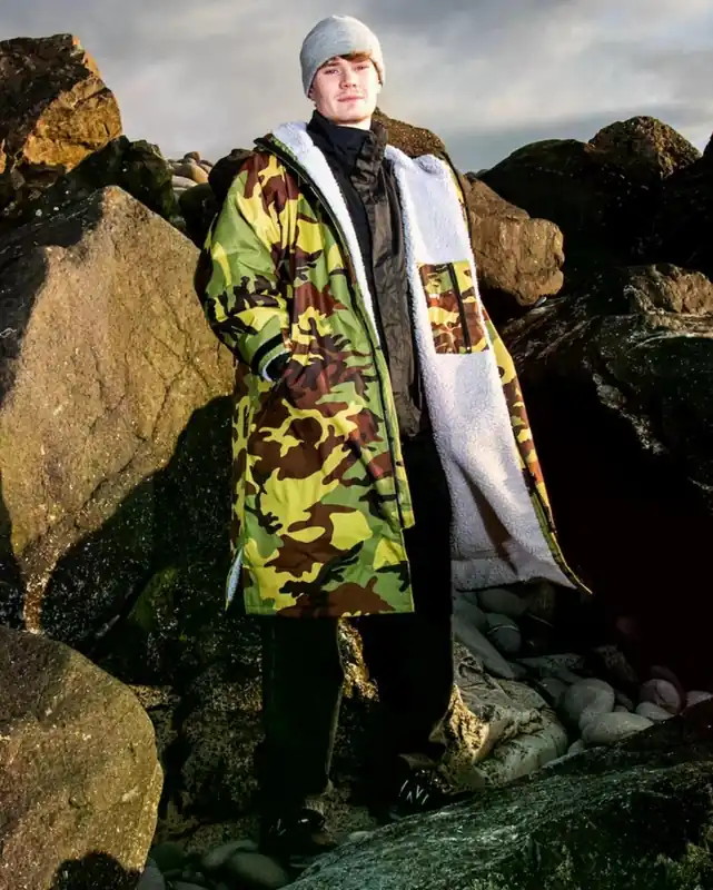 Preisknaller DRYROBE Advance Long Sleeve Grün Camo Grau S REMIX