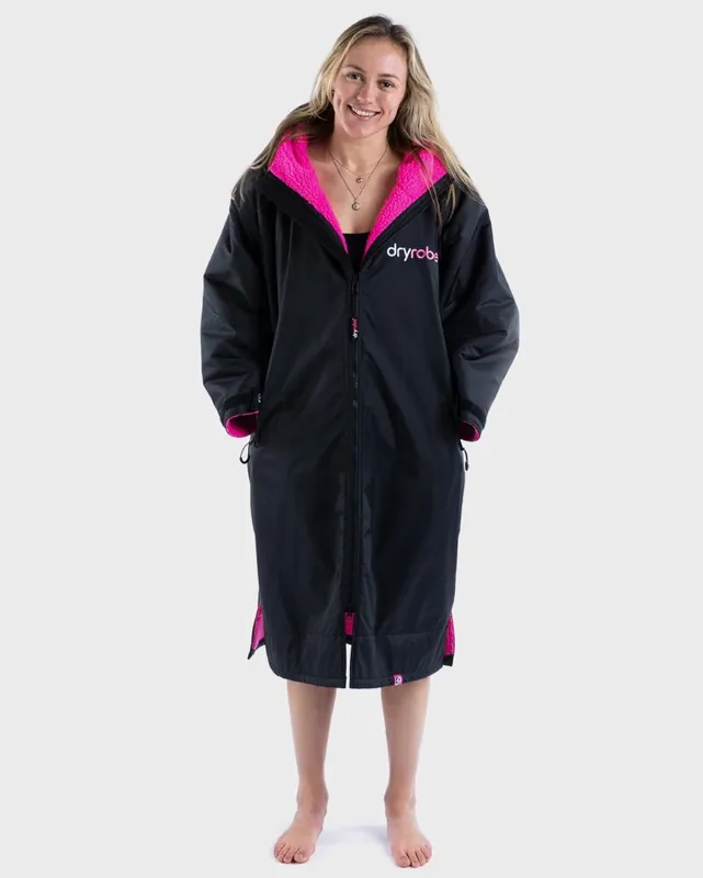 Ausverkauf DRYROBE Advance Long Sleeve Schwarz Pink XS