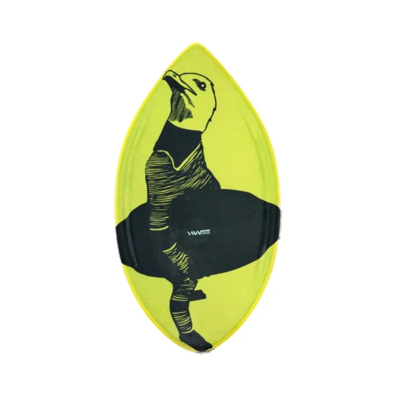 HW-Shapes Hybridskim Skimboard Kids Foamy 87.5 Minimal Möwe Yellow Green Letzte Chance