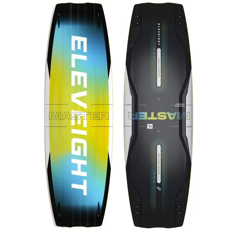 Zertifiziert Eleveight Master V9 Kiteboard 2027 (Deck + Fins) 142 x 42.5cm