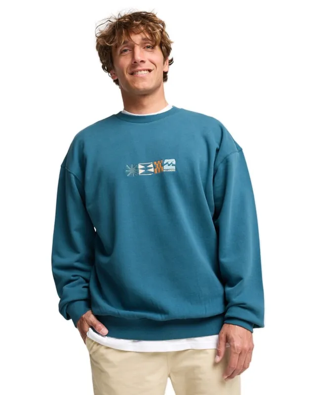 Wochenendangebot Billabong Core Lord Crewneck Sweater Real Teal S