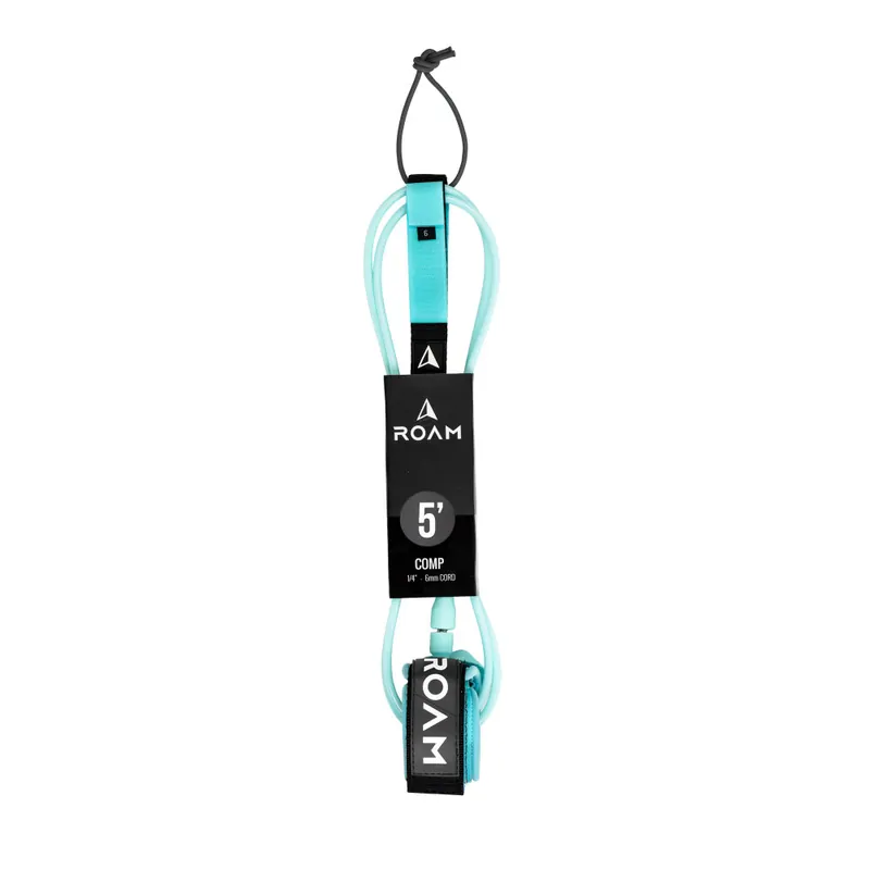 ROAM Surfboard Leash Comp 5.0 Lite Teal Finale Aktion