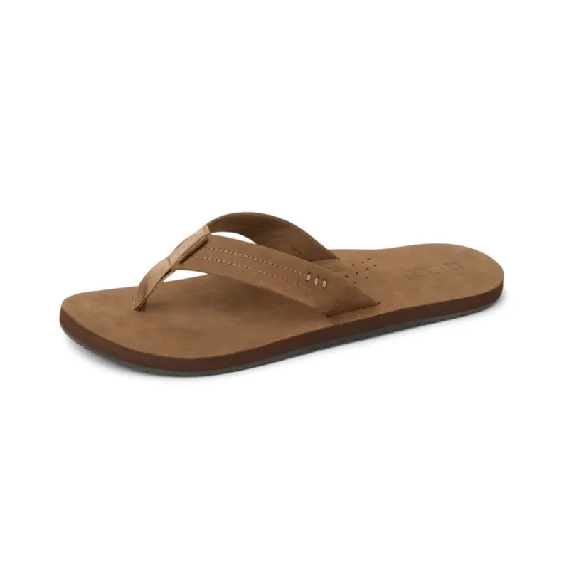 reef Draftsmen Leder Zehentrenner Classic Brown US 11 (44) Sale
