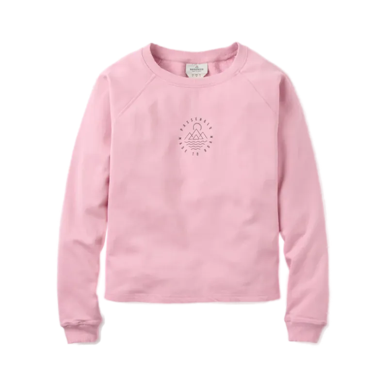 Passenger Clothing Remote Recycled Cotton Sweatshirt Pink Haze L Preiswert