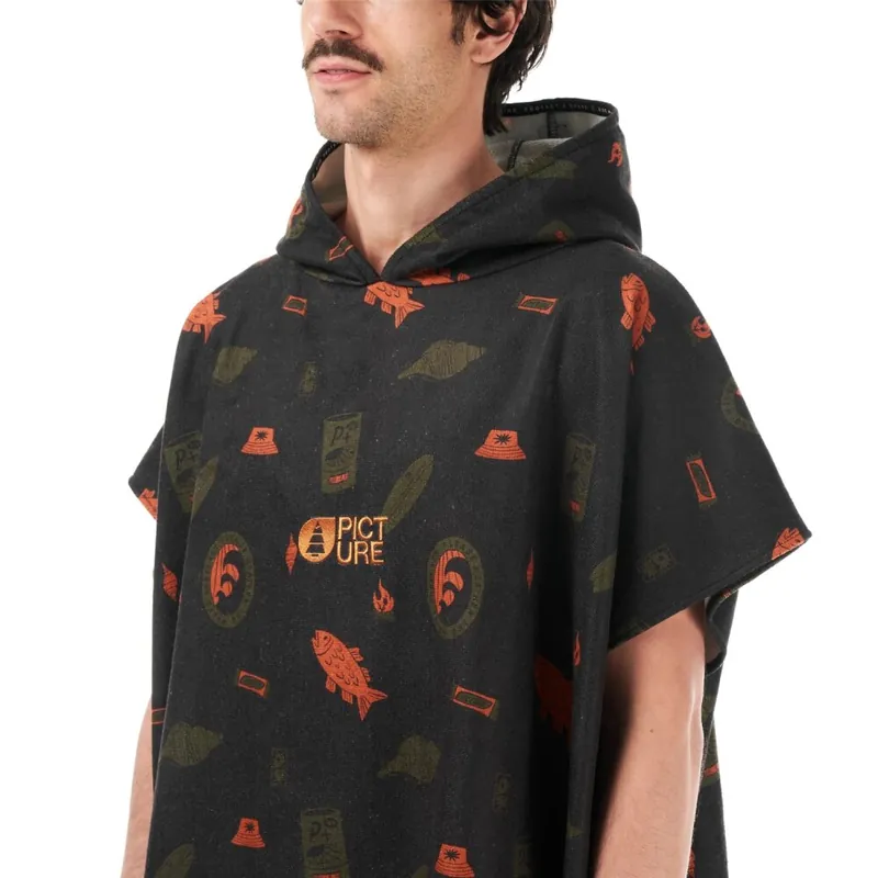 Highlight Picture Organic Clothing Tasman Poncho Sea Rider Print
