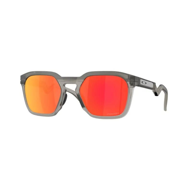 Markenware Oakley HSTN SQ Sonnenbrille Matte grey Smoke Prizm Ruby