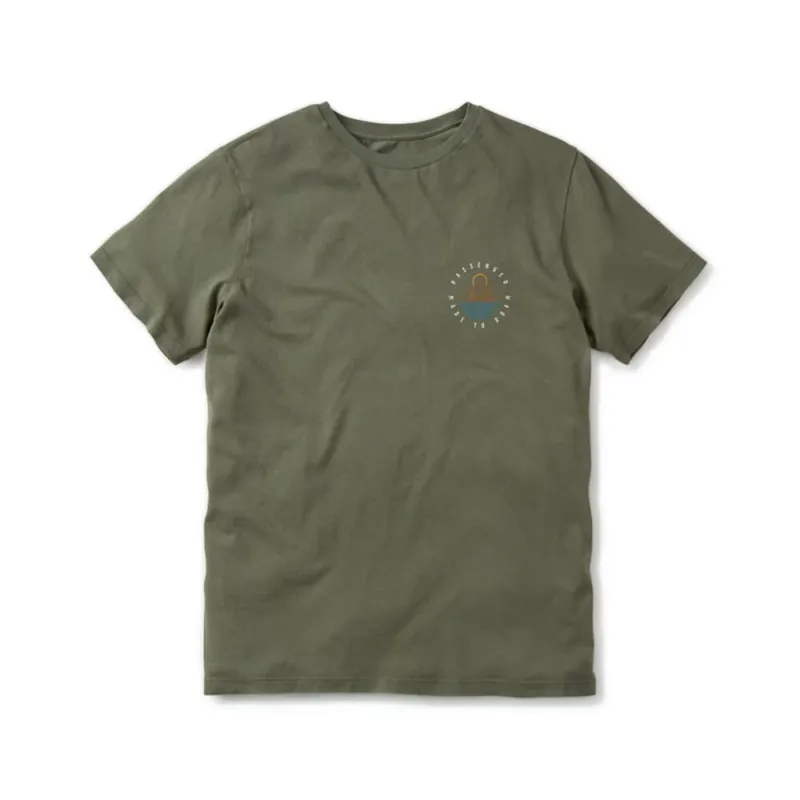 Sichere Zahlung Passenger Clothing Escapism Recyceled Cotton T-Shirt Dusty Olive XL