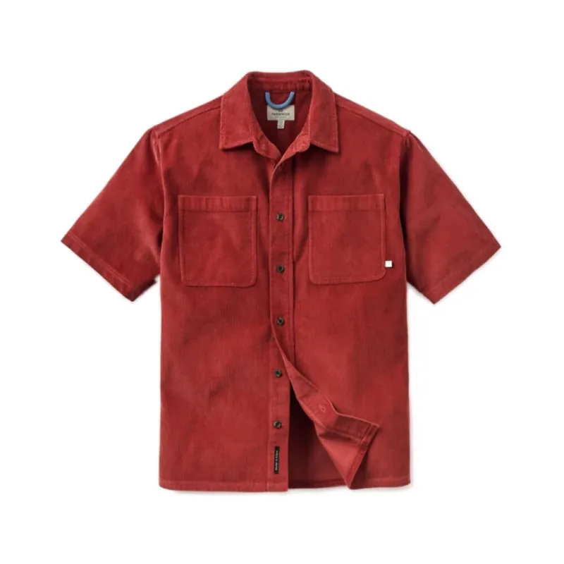 Sichere Zahlung Passenger Clothing Backcountry Short Sleeve Cord Shirt 2.0 Redwood S