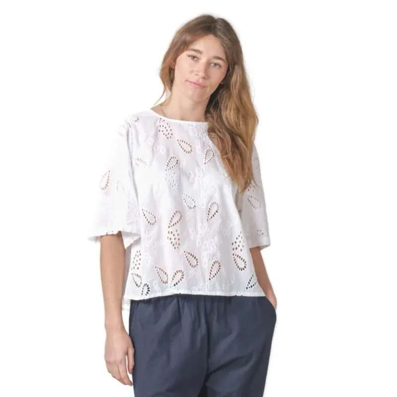 Klitmoller Collective Jonna S/S Blouse Bluse GOTS White M Top-Seller