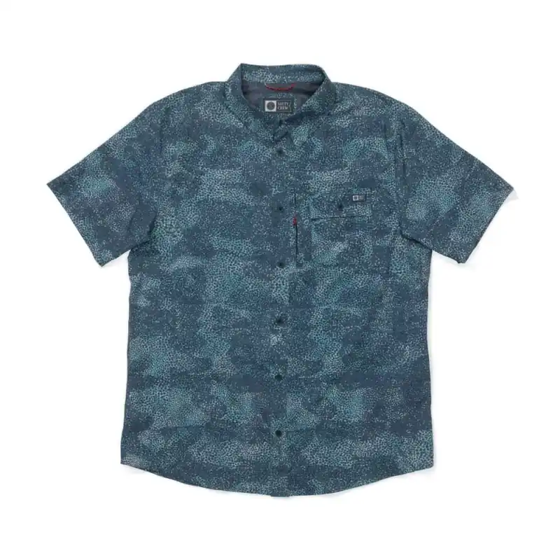 Salty Crew Flagship UV Button Up Dark Navy Nur Für Kurze Zeit