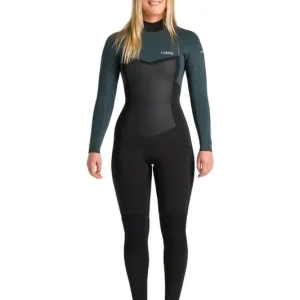 Jetzt Bestellen C-Skins NuWave Surflite 4/3 Womens Neoprenanzug Black Dark Forest M (US8 - UK10)