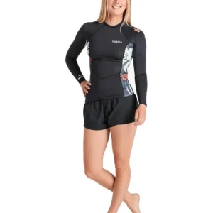 Preis Gesenkt C-Skins NuWave UV Women LS Vest Raven Black Tropical XS (US4 / UK6)