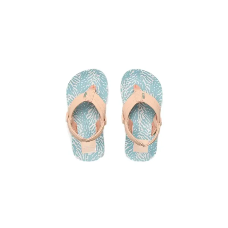 reef little AHI Zehentrenner Peach/Blue Animal US3 - EU 19 Neue Kollektion