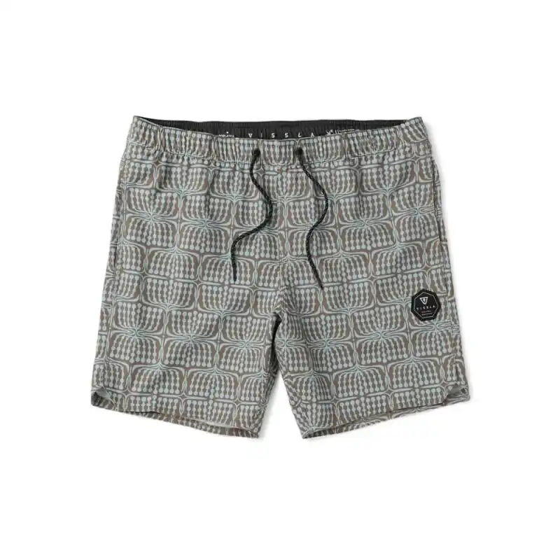 Vissla Seaside 16.5 Croozer Boardshort Ecolastic Dark Earth S Geprüft