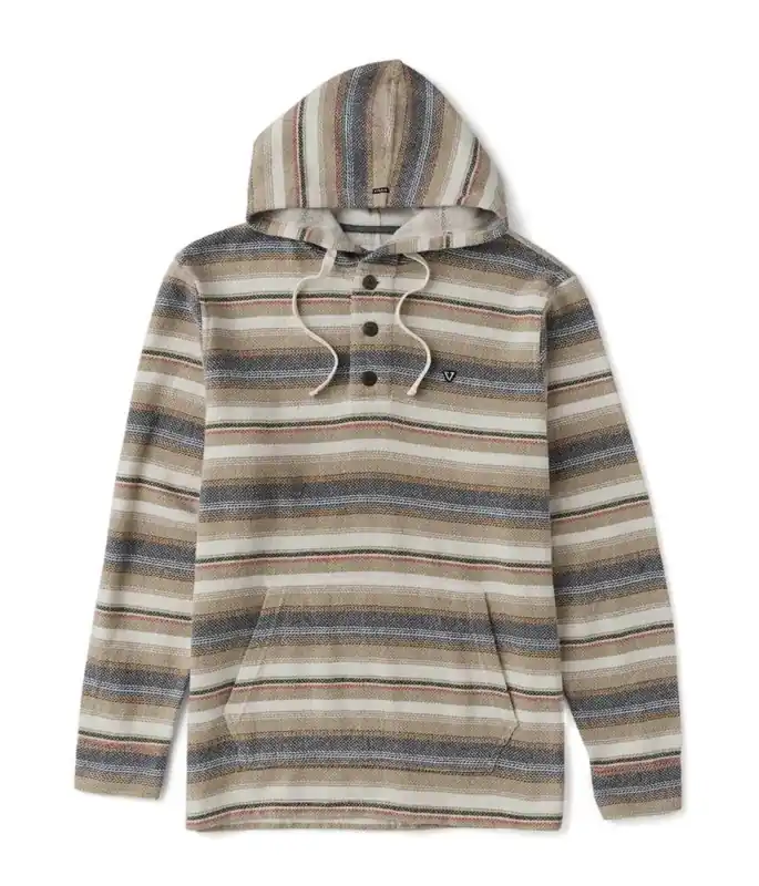 Rabatt Vissla Descanso Heavy Hooded Popover-Light Khaki L