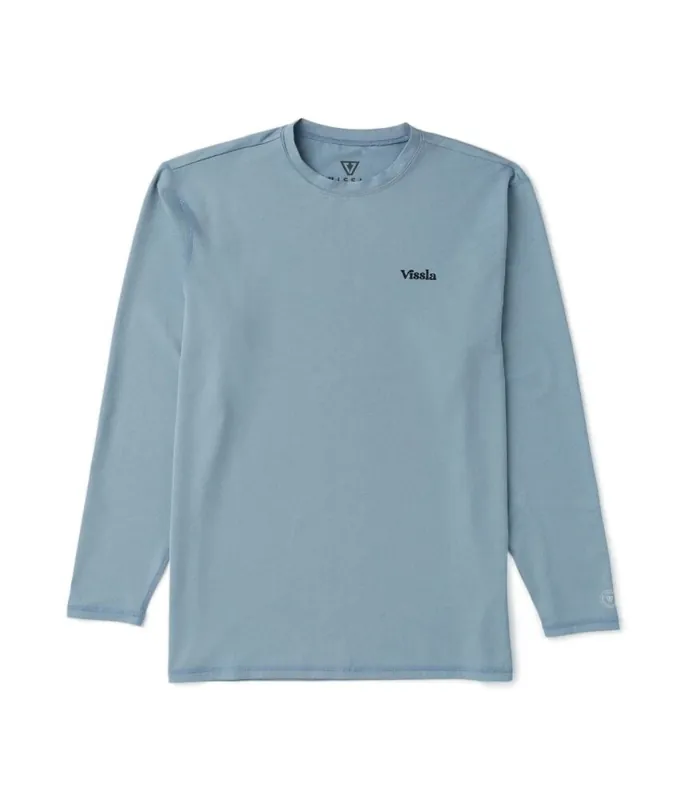 Vissla Pro Comp LS Sun Shirt Faded Denim S Nur Heute