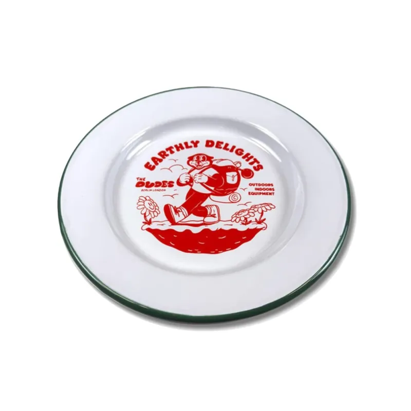 Aktuell The Dudes Earthly Delights Enamel Plate Off White