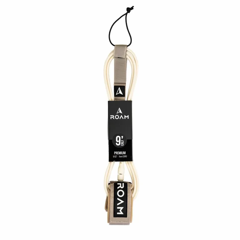 Markenware ROAM Surfboard Leash Premium 9.0 Knie Sand
