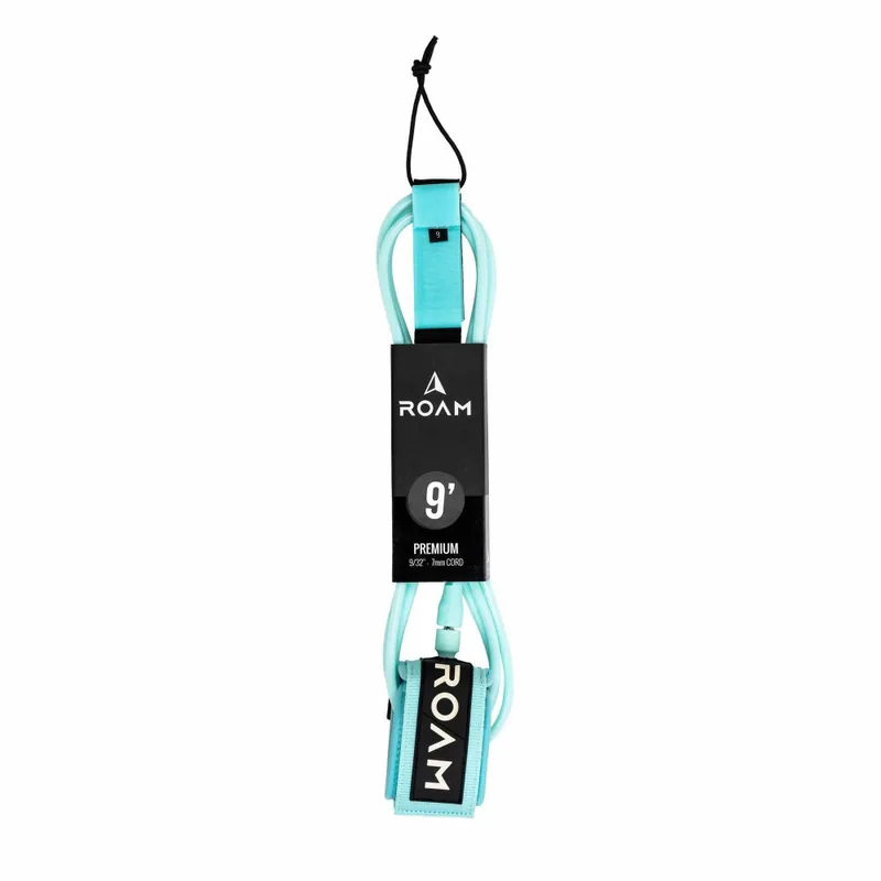ROAM Surfboard Leash Premium 9.0 Lite Teal Beliebt