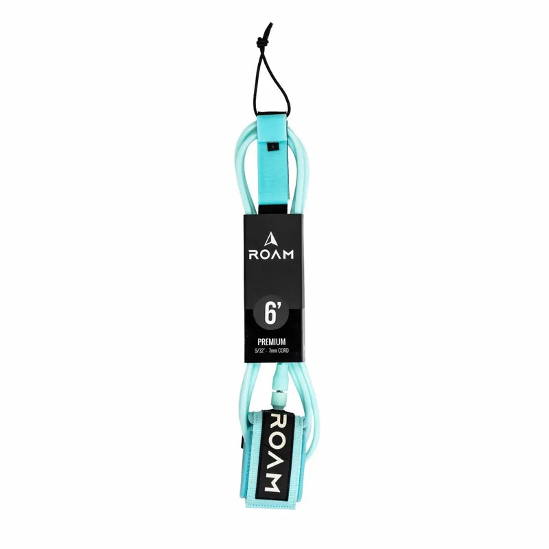 Saisonangebot ROAM Surfboard Leash Premium 6.0 Lite Teal