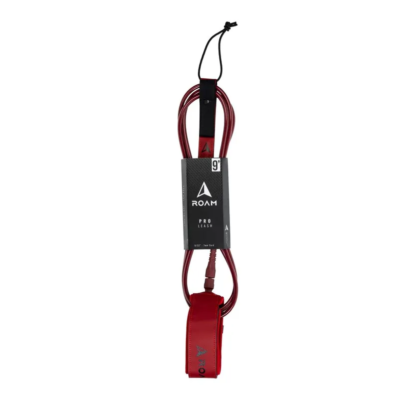 Schneller Versand ROAM Surfboard Leash PRO 9.0 Dunkelrot