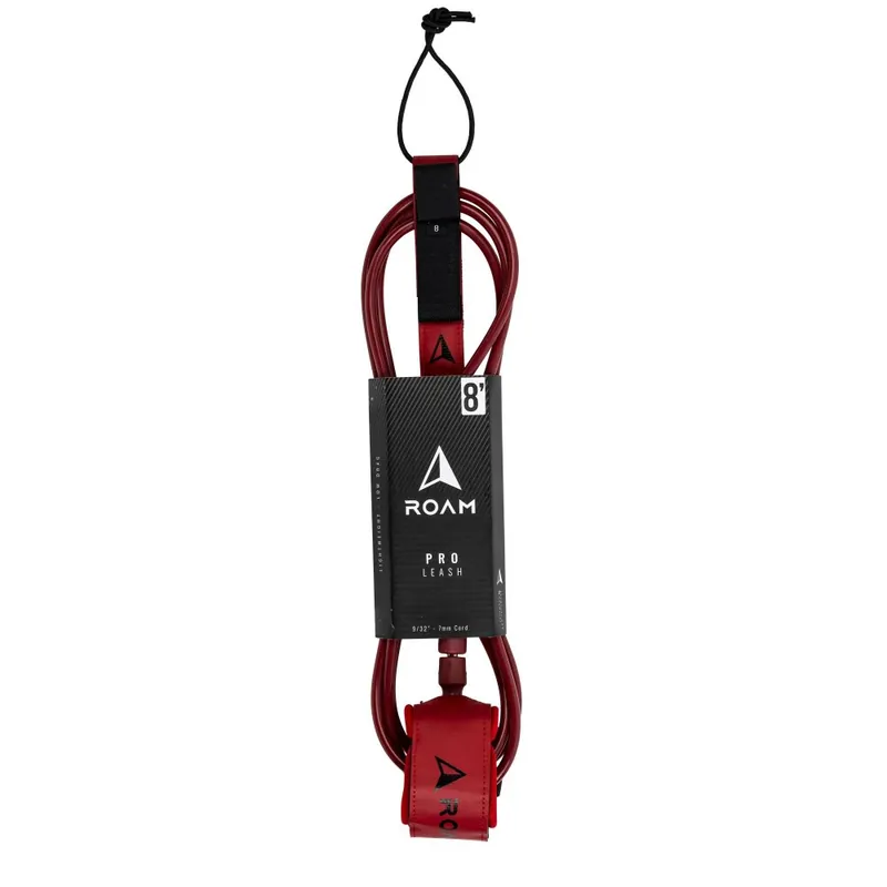 ROAM Surfboard Leash PRO 8.0 Dunkelrot Sichere Zahlung