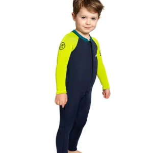 Sonderangebot C-Skins NuWave C-Kid Baby Steamer 3/2 Neoprenanzug Bluestone Lime 2 Jahre / 3XS / 86-94cm